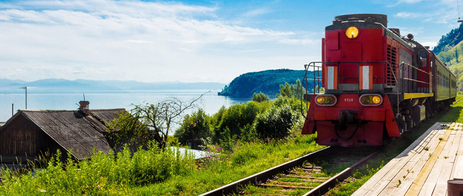 Kaukasus Zugreise Im Zug entlang der Seidenstrasse