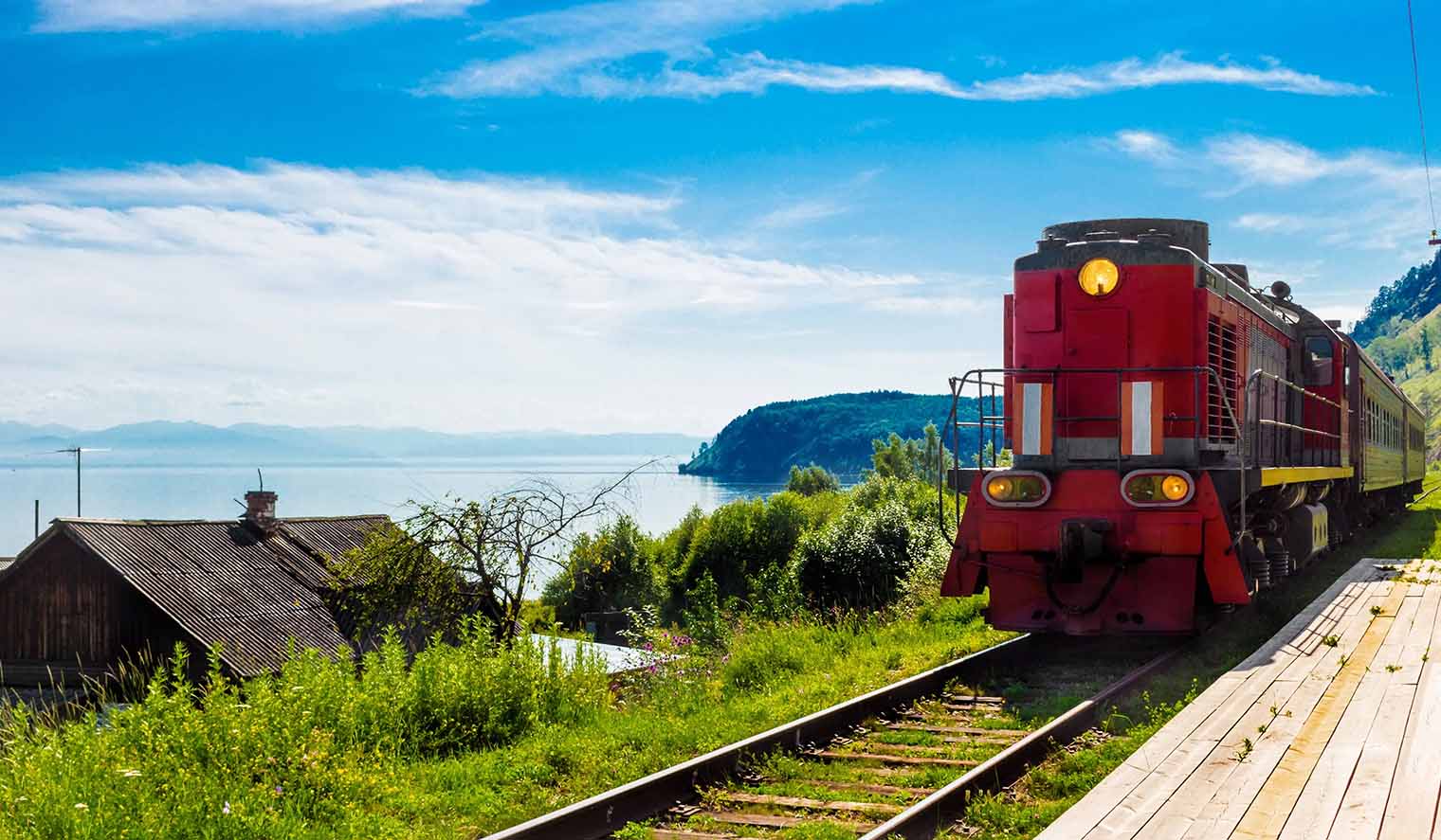 Im Zug entlang der Seidenstrasse